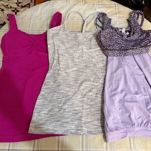 LULULEMON Stylish Women's Tops Set - Pink, Gray, Purple